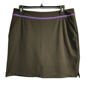 Greg Norman the shark golf skort for women size Medium black w/ purple Like New